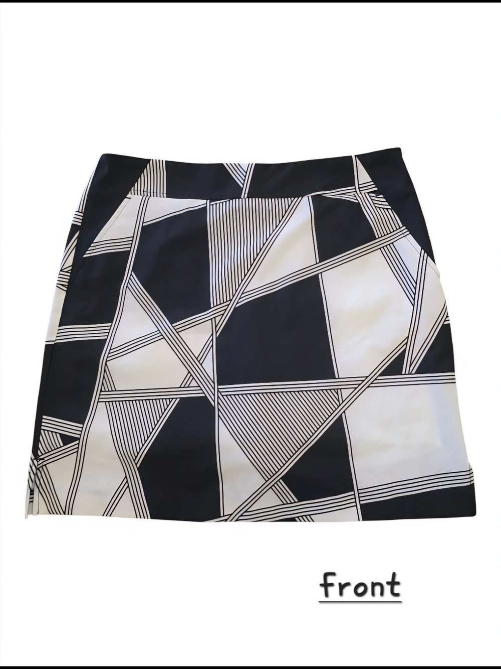 NWOT - EP Pro Black & White Geometric Golf Skort Sz 8